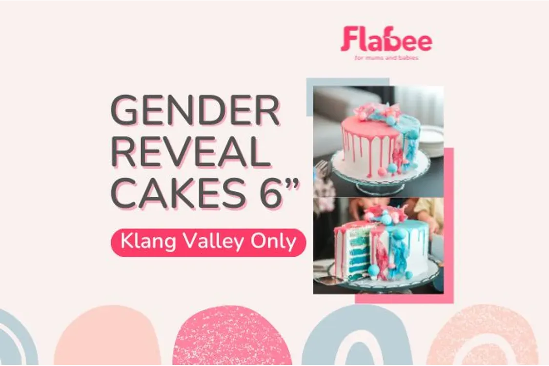 Gender Reveal Cake 6 Inch - Klang Valley Delivery 