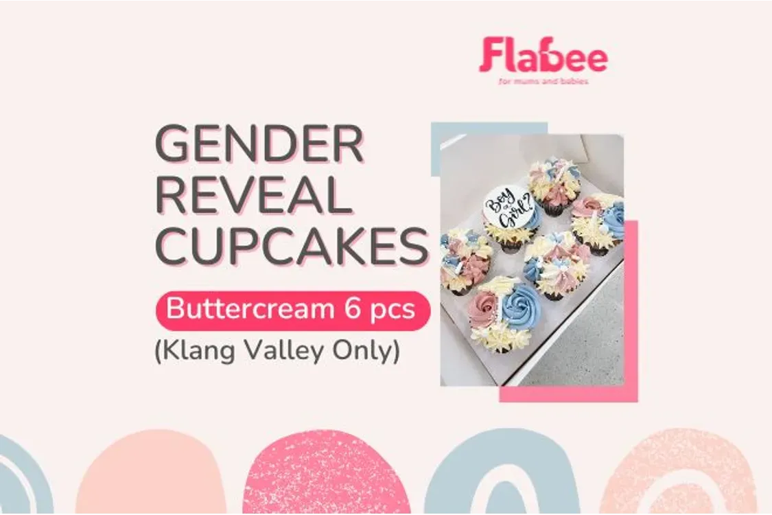 Gender Reveal Cupcakes 6pcs - Klang Valley