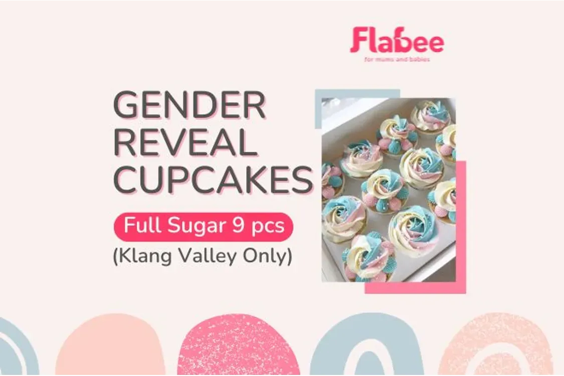 (Klang Valley Only) Gender Reveal Cupcakes 9 pcs Full Sugar